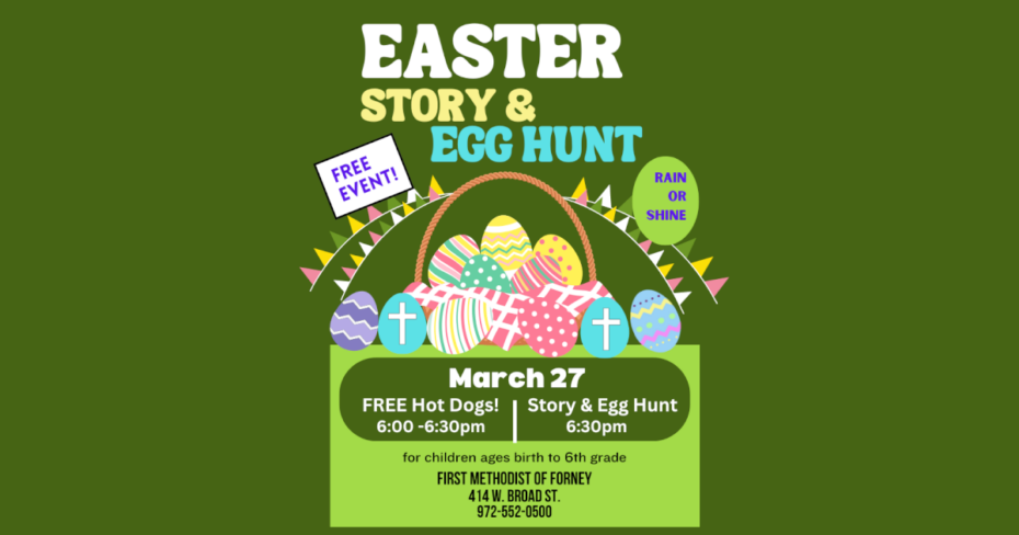 Easter Story and Egg Hunt March 27, 2024