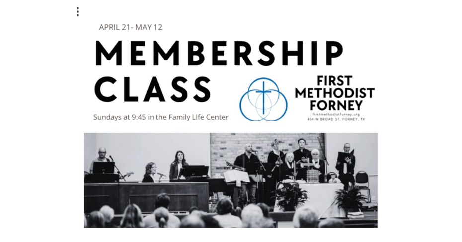 membership class April 21-May 12, 2024